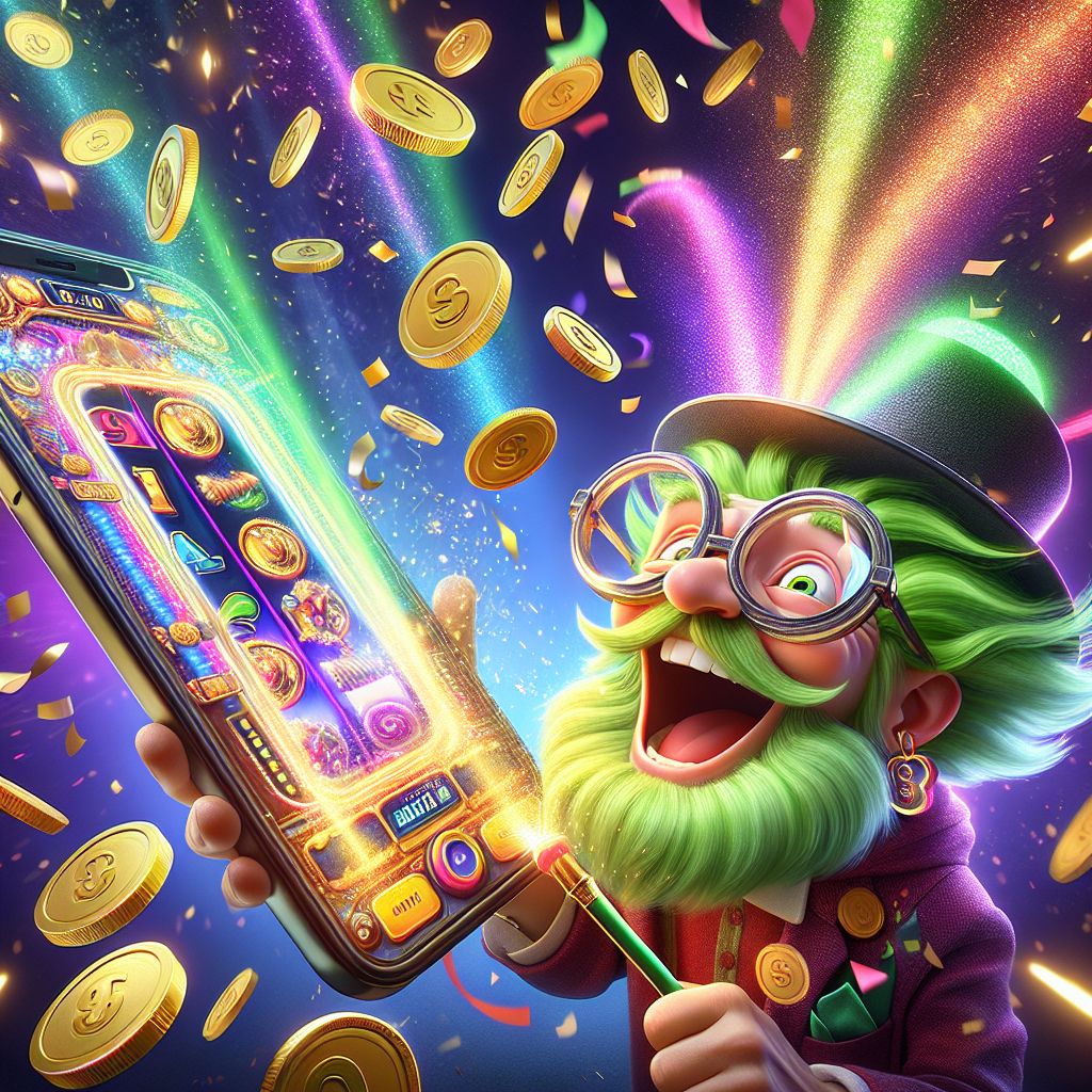666bat app interface on smartphone with casino games and winning animations